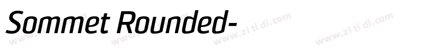 Sommet Rounded字体转换